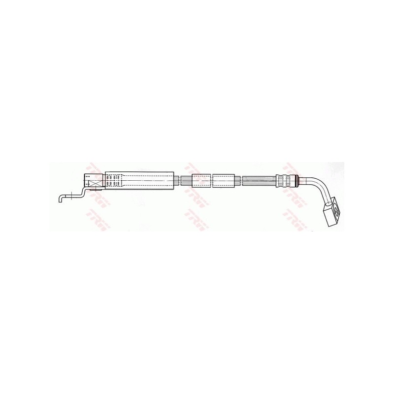 Flexible De Frein Avant Gauche Pour Jeep Cherokee Grand I Wrangler II 52007583