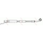 Flexible De Frein Avant Gauche Pour Jeep Cherokee Wrangler II 52006471
