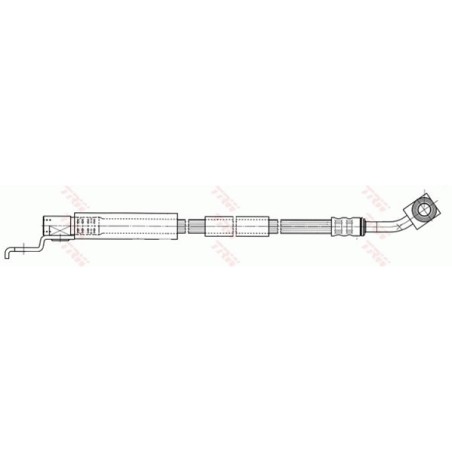 Flexible De Frein Avant Gauche Pour Jeep Cherokee Wrangler II 52006471