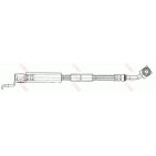 Flexible De Frein Avant Gauche Pour Jeep Cherokee Wrangler II 52006471