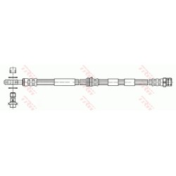 Flexible de Frein Avant Pour VW Audi Seat Skoda 1J0611701C 1J0611701D 1J0611701E