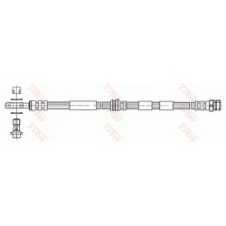 Flexible de Frein Avant Pour VW Audi Seat Skoda 1J0611701C 1J0611701D 1J0611701E