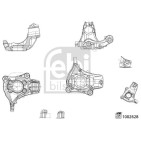 Fusee D'Essieu Avant Droit Pour VW Audi A3 Seat 3C0407254F 3C0407254G 3C0407258F