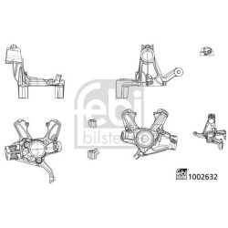 Fusee D'Essieu Avant Gauche Pour VW Audi Seat Leon Skoda 5Q0407255N 5Q0407255P