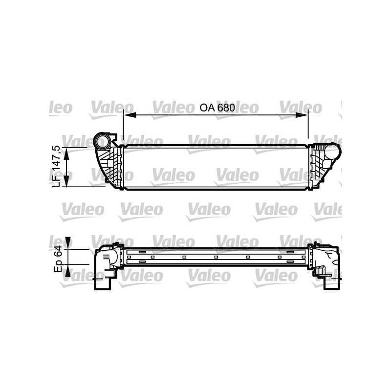 Intercooler Echangeur Radiateur Pour Renault Espace IV Laguna II 8200292773