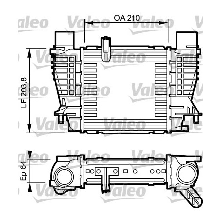 Intercooler Echangeur Radiateur Pour Renault Clio II III Modus Nissan Note Van