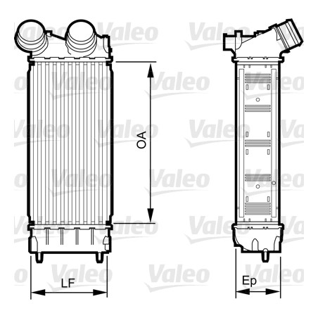 Intercooler Echangeur Radiateur Pour Peugeot Citroën Berlingo DS 0384-N9 384N9