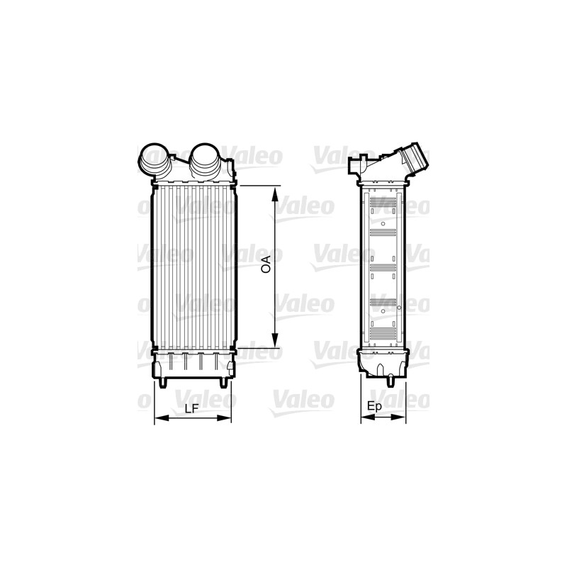 Intercooler Echangeur Radiateur Pour Peugeot Citroën Berlingo DS 0384-N9 384N9