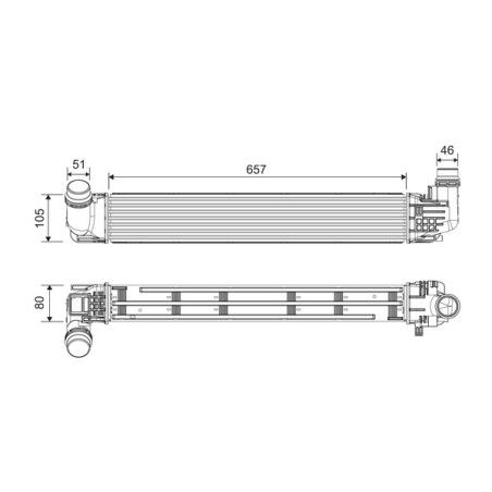 Intercooler Echangeur Radiateur Pour Renault Duster Dacia Duster 8200880552