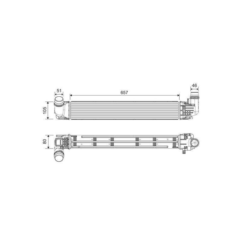 Intercooler Echangeur Radiateur Pour Renault Duster Dacia Duster 8200880552