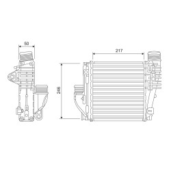 Intercooler Echangeur Radiateur Pour Peugeot Opel Fiat Toyota 9675627980 3637170