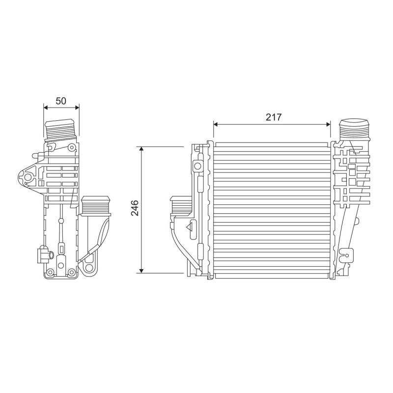Intercooler Echangeur Radiateur Pour Peugeot Opel Fiat Toyota 9675627980 3637170