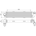 Intercooler Echangeur Radiateur Pour Renault Opel Fiat Vauxhall 14496-0050R