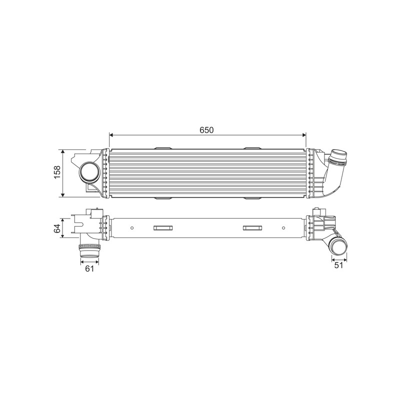 Intercooler Echangeur Radiateur Pour Renault Opel Fiat Vauxhall 14496-0050R