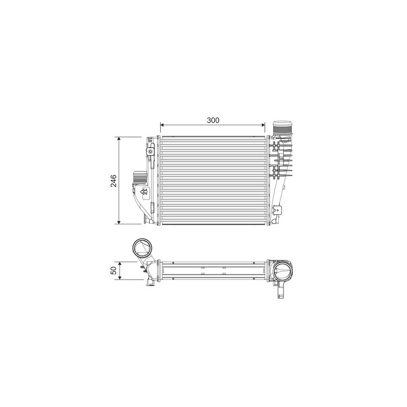 Intercooler Echangeur Radiateur Pour Peugeot Expert Opel Fiat Toyota 1681142880