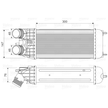 Intercooler Echangeur Radiateur Pour Peugeot Opel Citroën DS 0384-N7 3637009