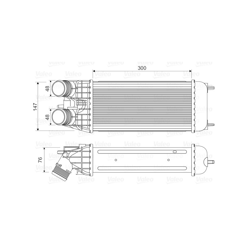 Intercooler Echangeur Radiateur Pour Peugeot Opel Citroën DS 0384-N7 3637009