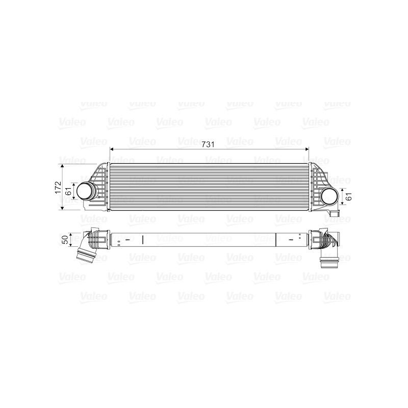 Intercooler Echangeur Radiateur Pour Renault Opel Ford Nissan 144960015R 4420575