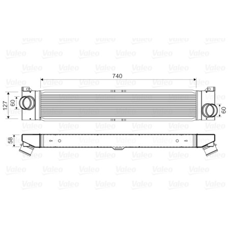 Intercooler Echangeur Radiateur Pour Peugeot Fiat Citroën 0384-K1 1347700080