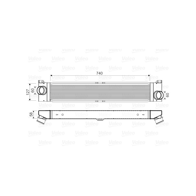 Intercooler Echangeur Radiateur Pour Peugeot Fiat Citroën 0384-K1 1347700080