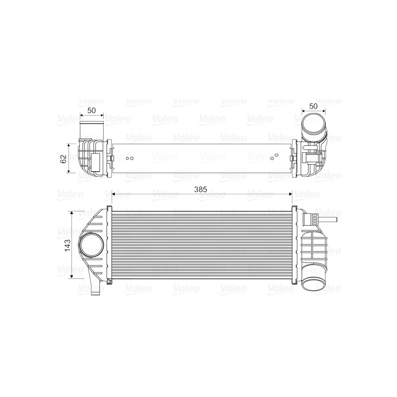 Intercooler Echangeur Radiateur Pour Renault Kangoo 8200382109 8200427469
