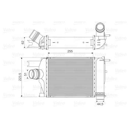 Intercooler Echangeur Radiateur Pour Renault Lodgy Logan II Sandero Thalia III