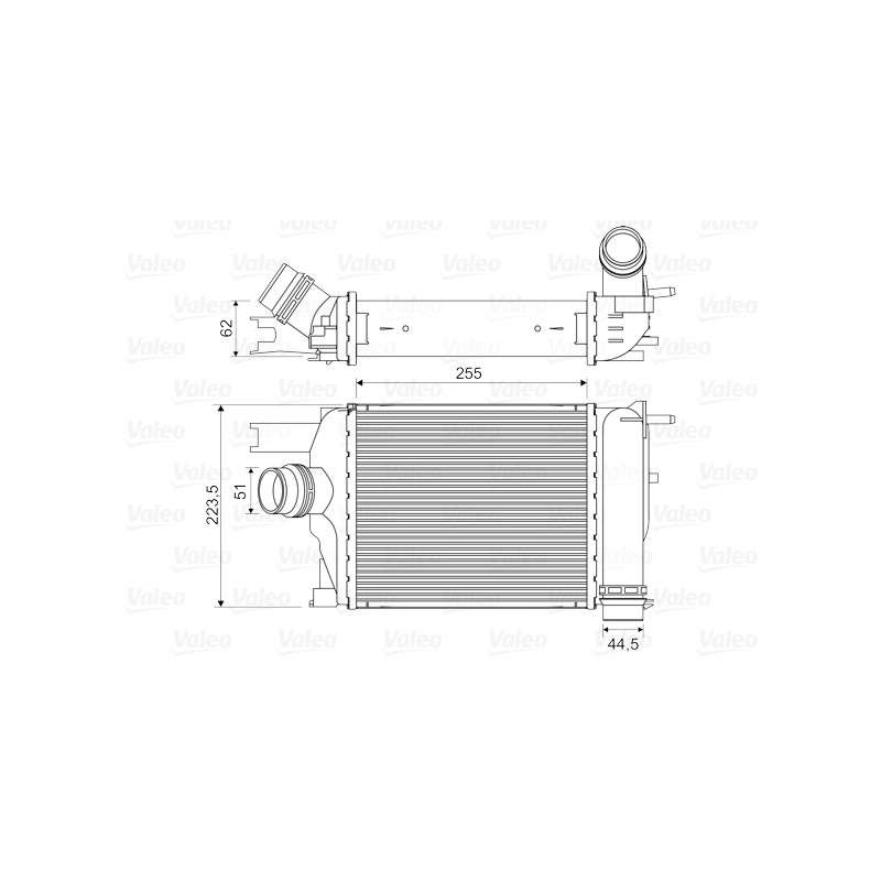 Intercooler Echangeur Radiateur Pour Renault Lodgy Logan II Sandero Thalia III