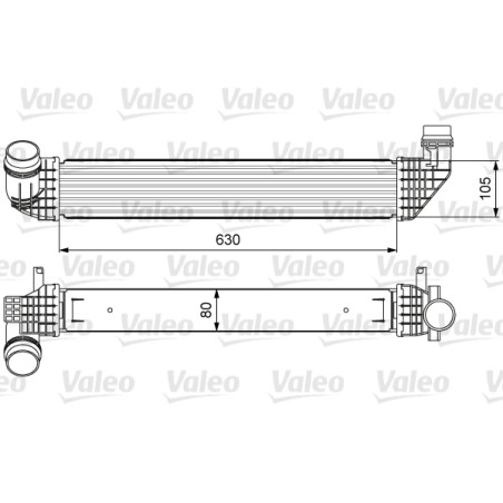 Intercooler Echangeur Radiateur Pour Renault Grand Scénic III 144963541R