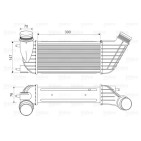 Intercooler Echangeur Radiateur Pour Peugeot Fiat Scudo Citroën Lancia 0384-J9