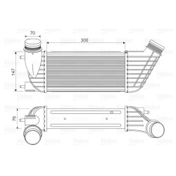 Intercooler Echangeur Radiateur Pour Peugeot Fiat Scudo Citroën Lancia 0384-J9