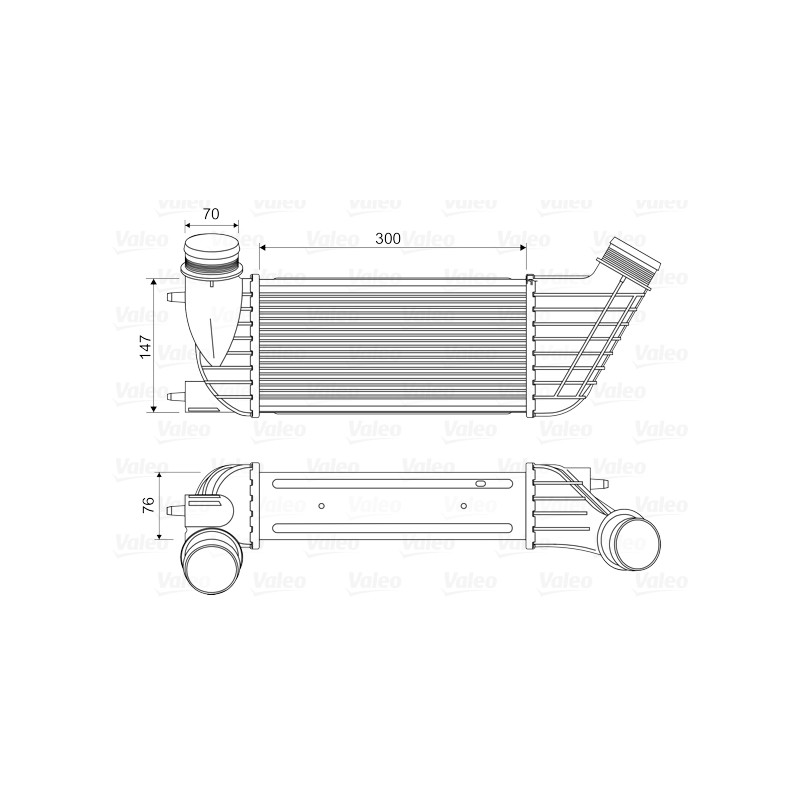 Intercooler Echangeur Radiateur Pour Peugeot Fiat Scudo Citroën Lancia 0384-J9