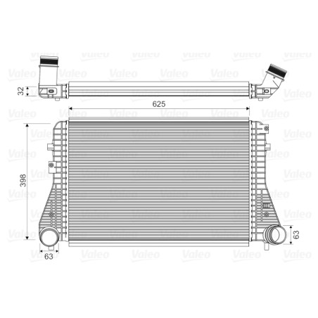 Intercooler Echangeur Radiateur Pour VW Audi Seat Skoda 1K0145803AF 1K0145803AS