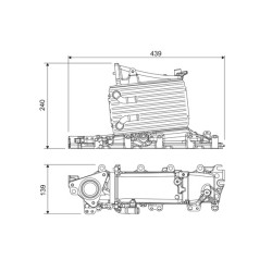 Intercooler Echangeur Radiateur Pour VW Audi A3 Seat Skoda 04L129766F 4L129711J