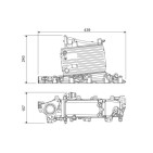 Intercooler Echangeur Radiateur Pour Audi A4 A5 A6 Q5 04L129711AE 04L129711C