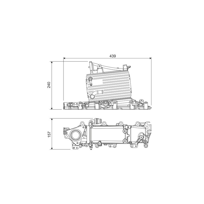 Intercooler Echangeur Radiateur Pour Audi A4 A5 A6 Q5 04L129711AE 04L129711C