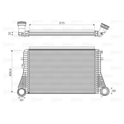 Intercooler Echangeur Radiateur Pour VW Audi Seat Skoda 1K0145803M 1K0145803T