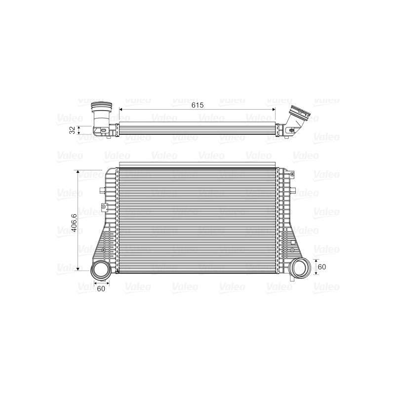 Intercooler Echangeur Radiateur Pour VW Audi Seat Skoda 1K0145803M 1K0145803T