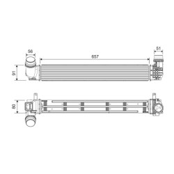 Intercooler Echangeur Radiateur Pour Renault Grand Scénic III 144961285R