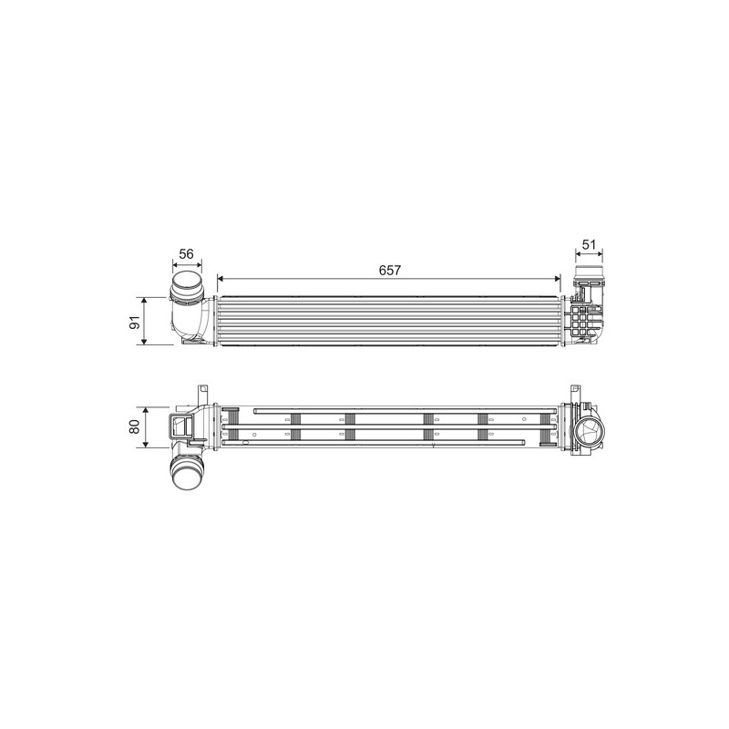Intercooler Echangeur Radiateur Pour Renault Grand Scénic III 144961285R