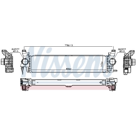 Intercooler Echangeur Radiateur Pour MERCEDES Marco Polo Camper Vito