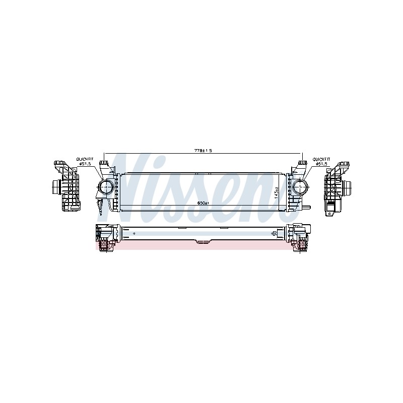 Intercooler Echangeur Radiateur Pour MERCEDES Marco Polo Camper Vito