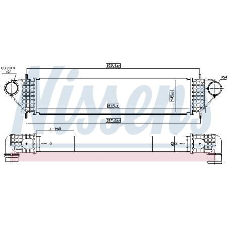 Intercooler Echangeur Radiateur Pour Mitsubishi Eclipse Cross 1530A111 1530A192
