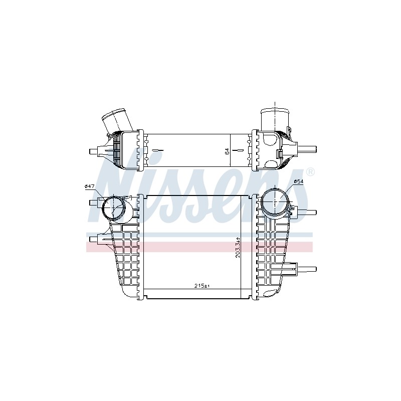 Intercooler Echangeur Radiateur Pour Nissan Micra IV Note 144613HD0B 144613HD0C