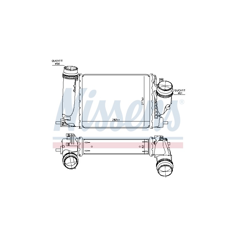 Intercooler Echangeur Radiateur Pour Renault Talisman Nissan Qashqai II SUV