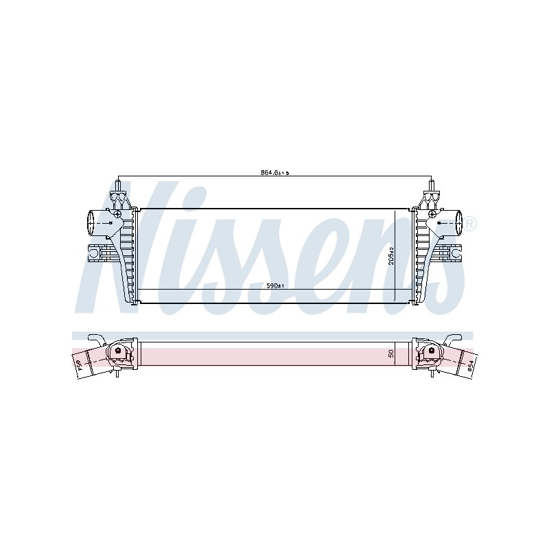 Intercooler Echangeur Radiateur Pour Toyota Fortuner Hilux VIII 179400L110