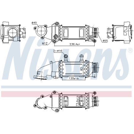 Intercooler Echangeur Radiateur Pour VW Polo Audi A1 Seat Skoda 04B145749K