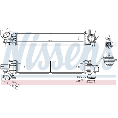 Intercooler Echangeur Radiateur Pour BMW Série 1 F40 2 F44 F45 F46 X1 Van X2