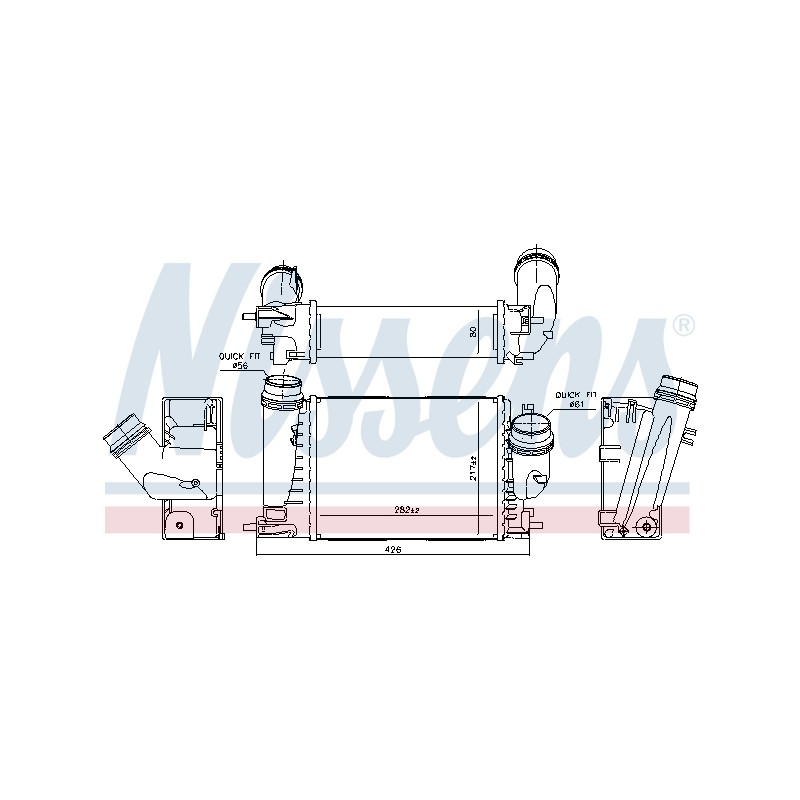 Intercooler Echangeur Radiateur Pour Renault Espace V 144969690R
