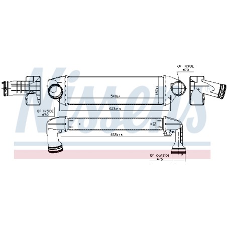 Intercooler Echangeur Radiateur Pour BMW X3 17513421803 17513453726