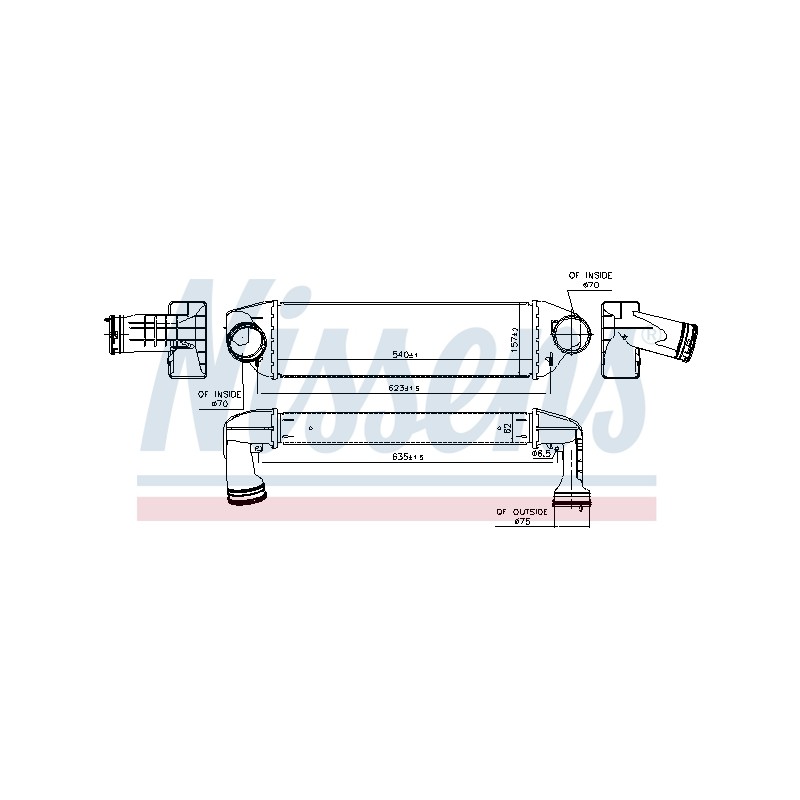 Intercooler Echangeur Radiateur Pour BMW X3 17513421803 17513453726